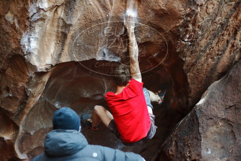 Bouldering in Hueco Tanks on 01/04/2020 with Blue Lizard Climbing and Yoga

Filename: SRM_20200104_1515540.jpg
Aperture: f/2.5
Shutter Speed: 1/250
Body: Canon EOS-1D Mark II
Lens: Canon EF 50mm f/1.8 II