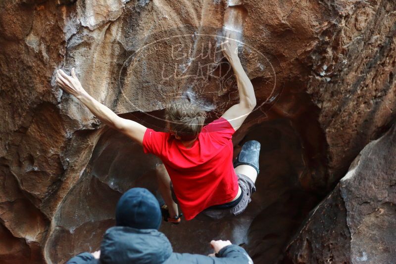 Bouldering in Hueco Tanks on 01/04/2020 with Blue Lizard Climbing and Yoga

Filename: SRM_20200104_1516000.jpg
Aperture: f/2.5
Shutter Speed: 1/250
Body: Canon EOS-1D Mark II
Lens: Canon EF 50mm f/1.8 II