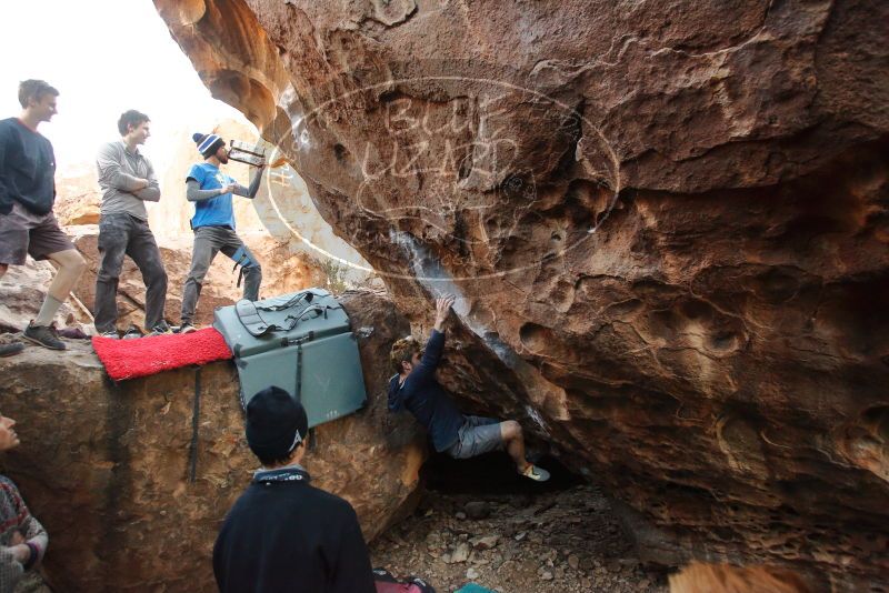 Bouldering in Hueco Tanks on 01/04/2020 with Blue Lizard Climbing and Yoga

Filename: SRM_20200104_1556090.jpg
Aperture: f/3.5
Shutter Speed: 1/250
Body: Canon EOS-1D Mark II
Lens: Canon EF 16-35mm f/2.8 L