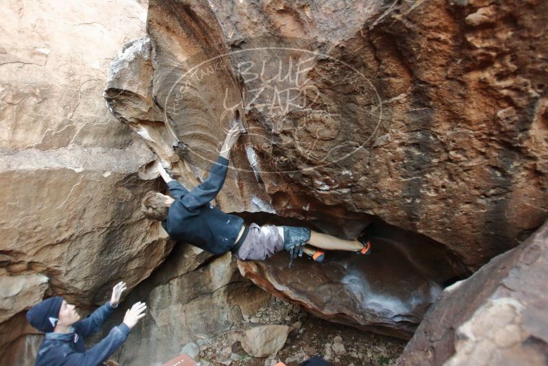 Bouldering in Hueco Tanks on 01/04/2020 with Blue Lizard Climbing and Yoga

Filename: SRM_20200104_1618140.jpg
Aperture: f/2.8
Shutter Speed: 1/250
Body: Canon EOS-1D Mark II
Lens: Canon EF 16-35mm f/2.8 L