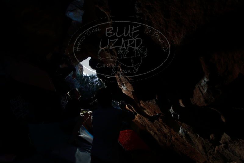 Bouldering in Hueco Tanks on 01/04/2020 with Blue Lizard Climbing and Yoga

Filename: SRM_20200104_1705000.jpg
Aperture: f/5.6
Shutter Speed: 1/250
Body: Canon EOS-1D Mark II
Lens: Canon EF 16-35mm f/2.8 L