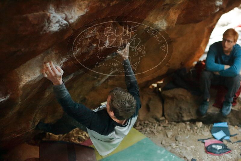 Bouldering in Hueco Tanks on 01/04/2020 with Blue Lizard Climbing and Yoga

Filename: SRM_20200104_1727521.jpg
Aperture: f/2.5
Shutter Speed: 1/200
Body: Canon EOS-1D Mark II
Lens: Canon EF 50mm f/1.8 II