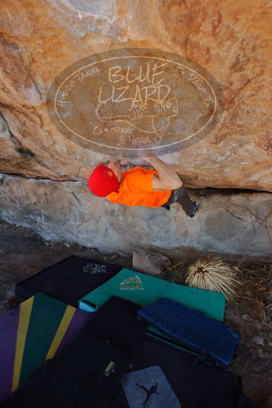 Bouldering in Hueco Tanks on 01/08/2020 with Blue Lizard Climbing and Yoga

Filename: SRM_20200108_1259120.jpg
Aperture: f/5.6
Shutter Speed: 1/250
Body: Canon EOS-1D Mark II
Lens: Canon EF 16-35mm f/2.8 L