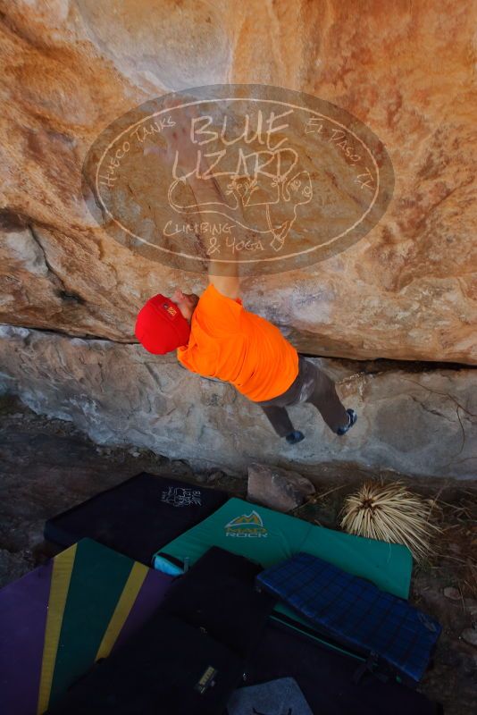 Bouldering in Hueco Tanks on 01/08/2020 with Blue Lizard Climbing and Yoga

Filename: SRM_20200108_1259121.jpg
Aperture: f/6.3
Shutter Speed: 1/250
Body: Canon EOS-1D Mark II
Lens: Canon EF 16-35mm f/2.8 L