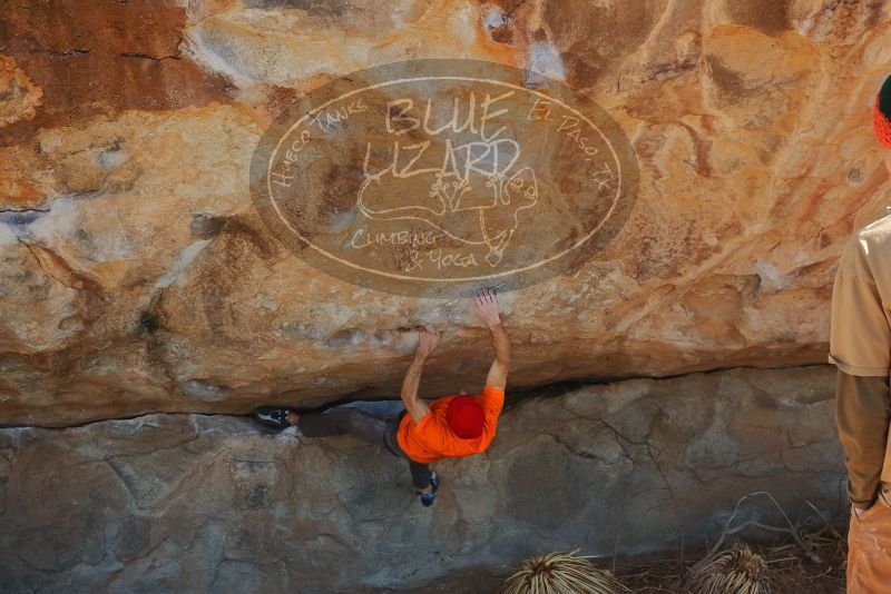 Bouldering in Hueco Tanks on 01/08/2020 with Blue Lizard Climbing and Yoga

Filename: SRM_20200108_1318471.jpg
Aperture: f/7.1
Shutter Speed: 1/500
Body: Canon EOS-1D Mark II
Lens: Canon EF 50mm f/1.8 II