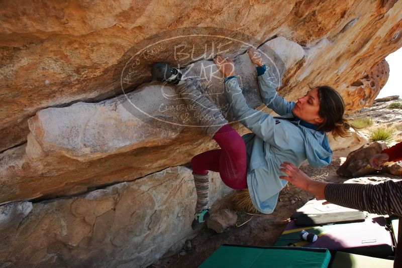 Bouldering in Hueco Tanks on 01/08/2020 with Blue Lizard Climbing and Yoga

Filename: SRM_20200108_1343440.jpg
Aperture: f/5.6
Shutter Speed: 1/400
Body: Canon EOS-1D Mark II
Lens: Canon EF 16-35mm f/2.8 L