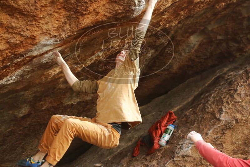 Bouldering in Hueco Tanks on 01/08/2020 with Blue Lizard Climbing and Yoga

Filename: SRM_20200108_1634560.jpg
Aperture: f/4.0
Shutter Speed: 1/400
Body: Canon EOS-1D Mark II
Lens: Canon EF 50mm f/1.8 II
