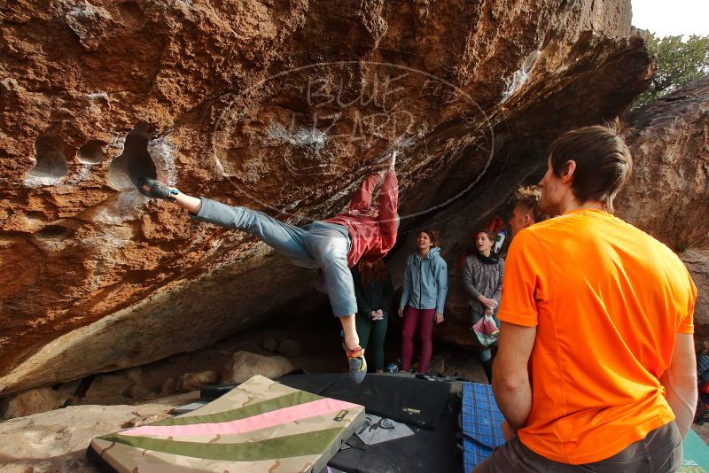 Bouldering in Hueco Tanks on 01/08/2020 with Blue Lizard Climbing and Yoga

Filename: SRM_20200108_1659400.jpg
Aperture: f/6.3
Shutter Speed: 1/320
Body: Canon EOS-1D Mark II
Lens: Canon EF 16-35mm f/2.8 L