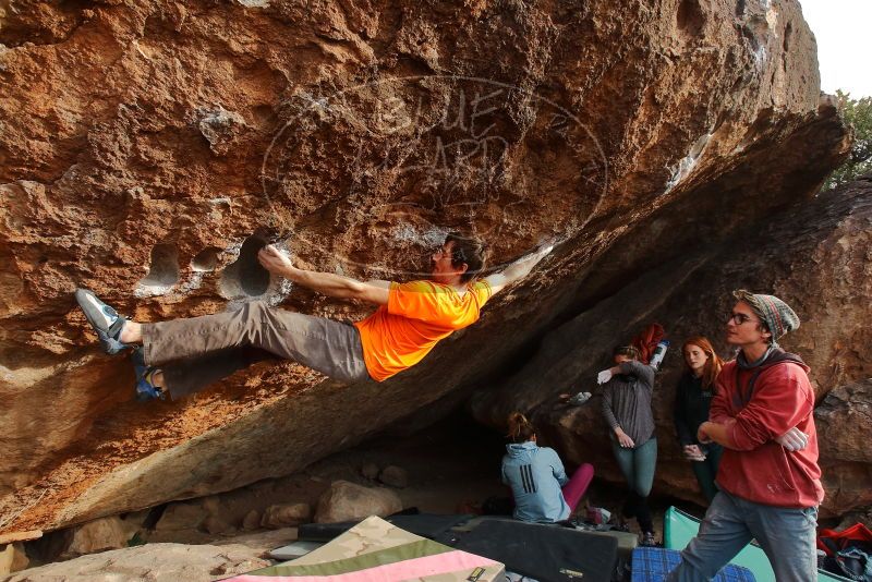 Bouldering in Hueco Tanks on 01/08/2020 with Blue Lizard Climbing and Yoga

Filename: SRM_20200108_1700460.jpg
Aperture: f/6.3
Shutter Speed: 1/320
Body: Canon EOS-1D Mark II
Lens: Canon EF 16-35mm f/2.8 L