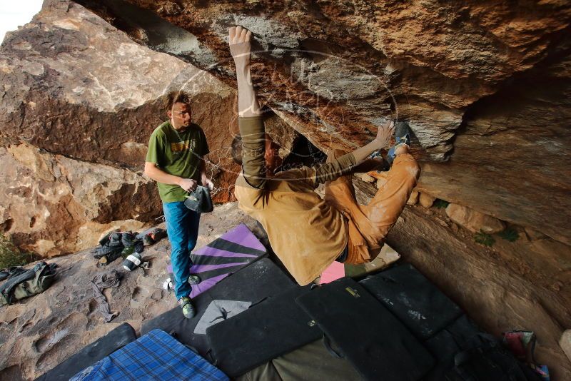 Bouldering in Hueco Tanks on 01/08/2020 with Blue Lizard Climbing and Yoga

Filename: SRM_20200108_1710450.jpg
Aperture: f/5.0
Shutter Speed: 1/500
Body: Canon EOS-1D Mark II
Lens: Canon EF 16-35mm f/2.8 L