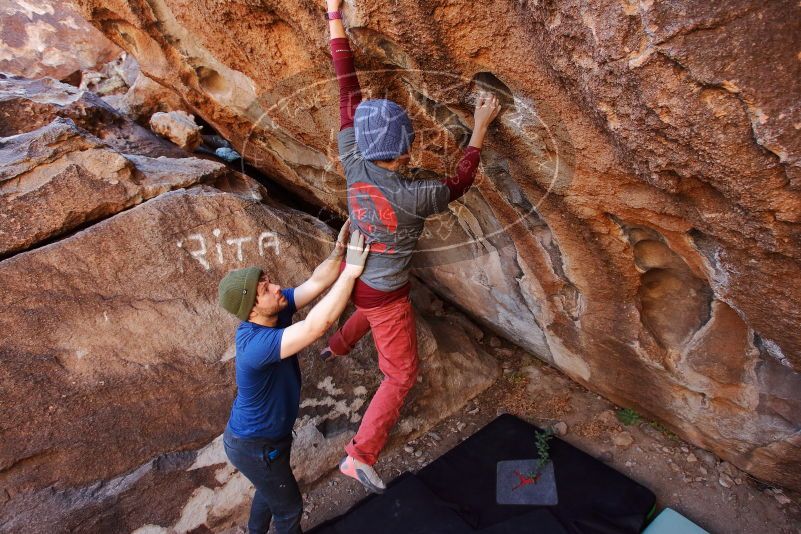 Bouldering in Hueco Tanks on 01/12/2020 with Blue Lizard Climbing and Yoga

Filename: SRM_20200112_1155120.jpg
Aperture: f/5.0
Shutter Speed: 1/250
Body: Canon EOS-1D Mark II
Lens: Canon EF 16-35mm f/2.8 L
