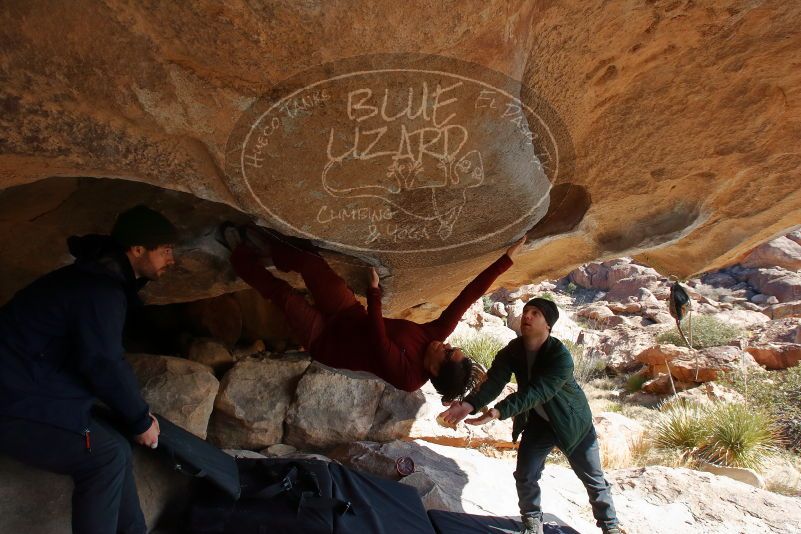 Bouldering in Hueco Tanks on 01/12/2020 with Blue Lizard Climbing and Yoga

Filename: SRM_20200112_1312410.jpg
Aperture: f/9.0
Shutter Speed: 1/250
Body: Canon EOS-1D Mark II
Lens: Canon EF 16-35mm f/2.8 L