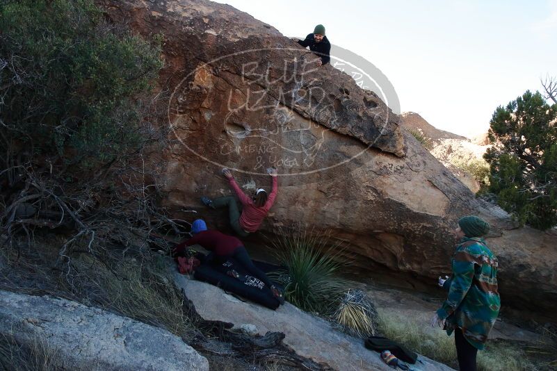 Bouldering in Hueco Tanks on 01/12/2020 with Blue Lizard Climbing and Yoga

Filename: SRM_20200112_1631160.jpg
Aperture: f/8.0
Shutter Speed: 1/250
Body: Canon EOS-1D Mark II
Lens: Canon EF 16-35mm f/2.8 L