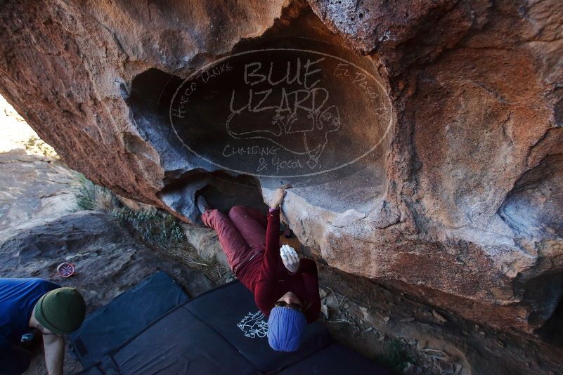 Bouldering in Hueco Tanks on 01/12/2020 with Blue Lizard Climbing and Yoga

Filename: SRM_20200112_1654500.jpg
Aperture: f/5.6
Shutter Speed: 1/250
Body: Canon EOS-1D Mark II
Lens: Canon EF 16-35mm f/2.8 L