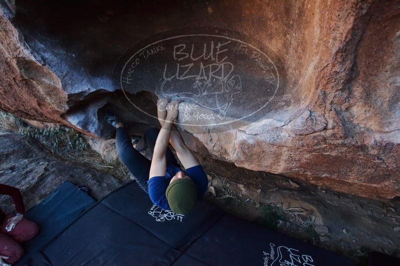 Bouldering in Hueco Tanks on 01/12/2020 with Blue Lizard Climbing and Yoga

Filename: SRM_20200112_1657560.jpg
Aperture: f/5.6
Shutter Speed: 1/250
Body: Canon EOS-1D Mark II
Lens: Canon EF 16-35mm f/2.8 L