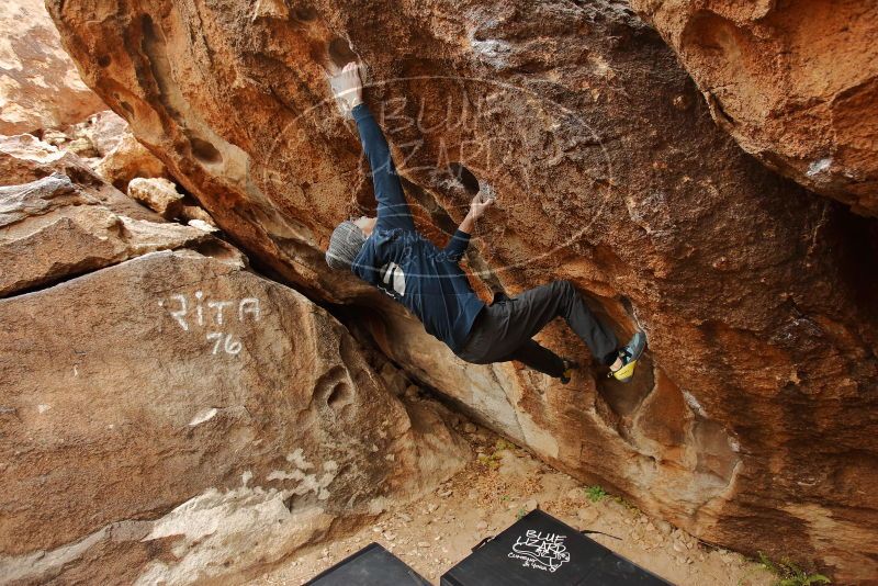 Bouldering in Hueco Tanks on 01/16/2020 with Blue Lizard Climbing and Yoga

Filename: SRM_20200116_1034420.jpg
Aperture: f/3.5
Shutter Speed: 1/320
Body: Canon EOS-1D Mark II
Lens: Canon EF 16-35mm f/2.8 L