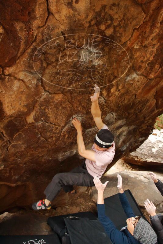 Bouldering in Hueco Tanks on 01/16/2020 with Blue Lizard Climbing and Yoga

Filename: SRM_20200116_1057551.jpg
Aperture: f/4.5
Shutter Speed: 1/250
Body: Canon EOS-1D Mark II
Lens: Canon EF 16-35mm f/2.8 L