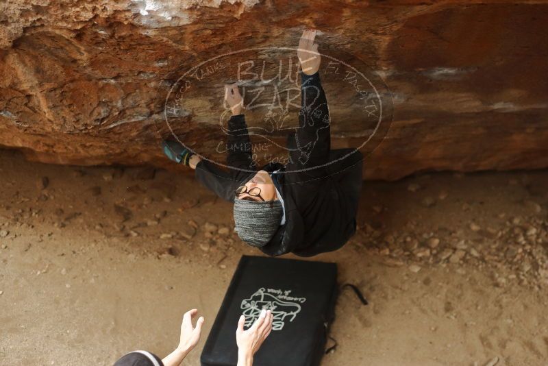 Bouldering in Hueco Tanks on 01/16/2020 with Blue Lizard Climbing and Yoga

Filename: SRM_20200116_1143121.jpg
Aperture: f/2.8
Shutter Speed: 1/320
Body: Canon EOS-1D Mark II
Lens: Canon EF 50mm f/1.8 II