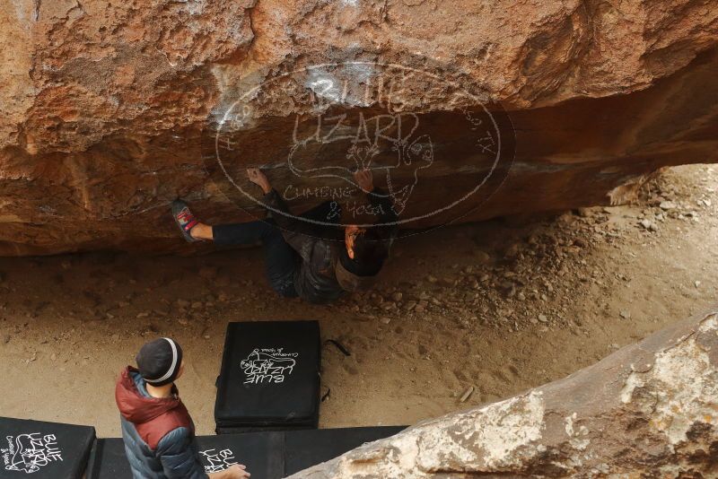 Bouldering in Hueco Tanks on 01/16/2020 with Blue Lizard Climbing and Yoga

Filename: SRM_20200116_1148450.jpg
Aperture: f/3.5
Shutter Speed: 1/320
Body: Canon EOS-1D Mark II
Lens: Canon EF 50mm f/1.8 II