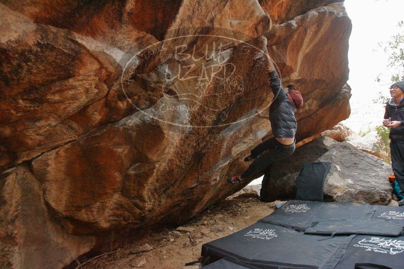 Bouldering in Hueco Tanks on 01/16/2020 with Blue Lizard Climbing and Yoga

Filename: SRM_20200116_1327530.jpg
Aperture: f/4.0
Shutter Speed: 1/250
Body: Canon EOS-1D Mark II
Lens: Canon EF 16-35mm f/2.8 L