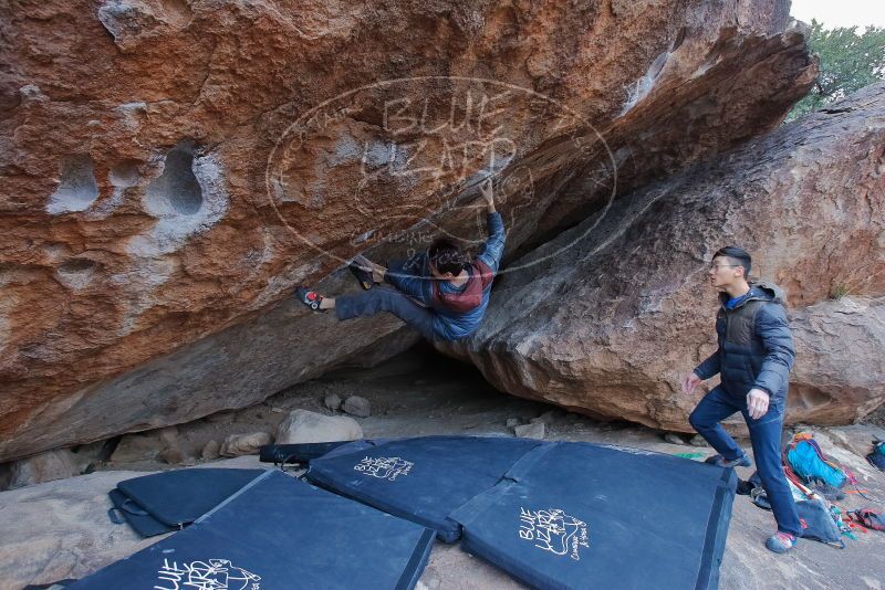 Bouldering in Hueco Tanks on 01/16/2020 with Blue Lizard Climbing and Yoga

Filename: SRM_20200116_1345210.jpg
Aperture: f/5.6
Shutter Speed: 1/250
Body: Canon EOS-1D Mark II
Lens: Canon EF 16-35mm f/2.8 L