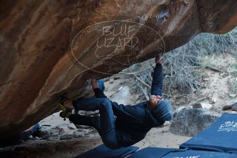 Bouldering in Hueco Tanks on 01/16/2020 with Blue Lizard Climbing and Yoga

Filename: SRM_20200116_1439580.jpg
Aperture: f/2.0
Shutter Speed: 1/400
Body: Canon EOS-1D Mark II
Lens: Canon EF 50mm f/1.8 II