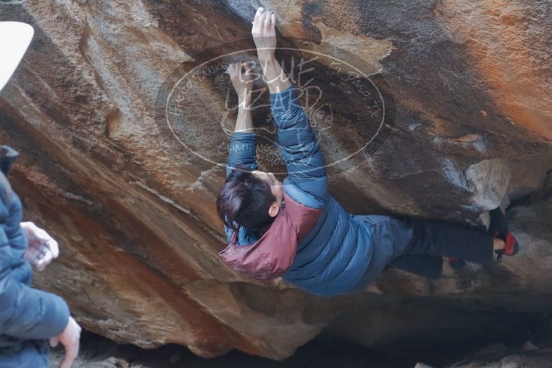 Bouldering in Hueco Tanks on 01/16/2020 with Blue Lizard Climbing and Yoga

Filename: SRM_20200116_1448200.jpg
Aperture: f/3.2
Shutter Speed: 1/250
Body: Canon EOS-1D Mark II
Lens: Canon EF 50mm f/1.8 II