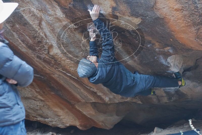 Bouldering in Hueco Tanks on 01/16/2020 with Blue Lizard Climbing and Yoga

Filename: SRM_20200116_1450531.jpg
Aperture: f/2.8
Shutter Speed: 1/250
Body: Canon EOS-1D Mark II
Lens: Canon EF 50mm f/1.8 II