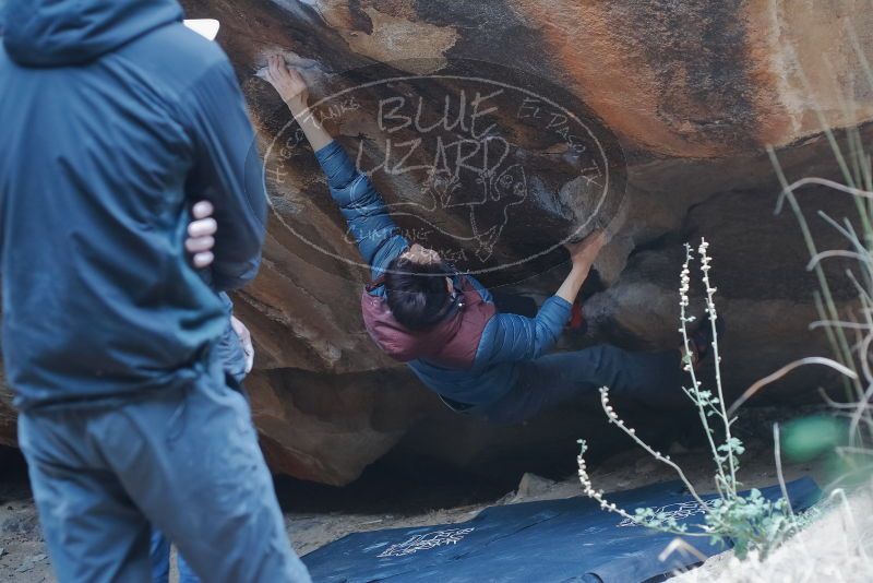 Bouldering in Hueco Tanks on 01/16/2020 with Blue Lizard Climbing and Yoga

Filename: SRM_20200116_1451510.jpg
Aperture: f/3.2
Shutter Speed: 1/250
Body: Canon EOS-1D Mark II
Lens: Canon EF 50mm f/1.8 II