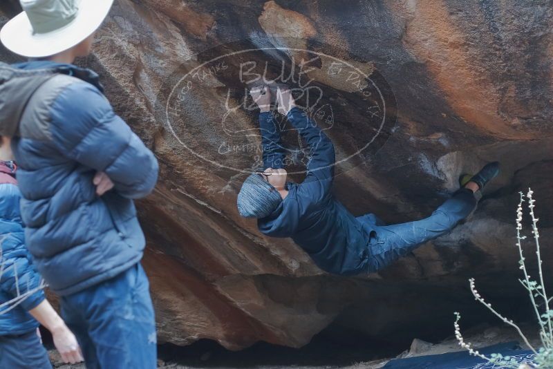 Bouldering in Hueco Tanks on 01/16/2020 with Blue Lizard Climbing and Yoga

Filename: SRM_20200116_1454470.jpg
Aperture: f/3.2
Shutter Speed: 1/250
Body: Canon EOS-1D Mark II
Lens: Canon EF 50mm f/1.8 II