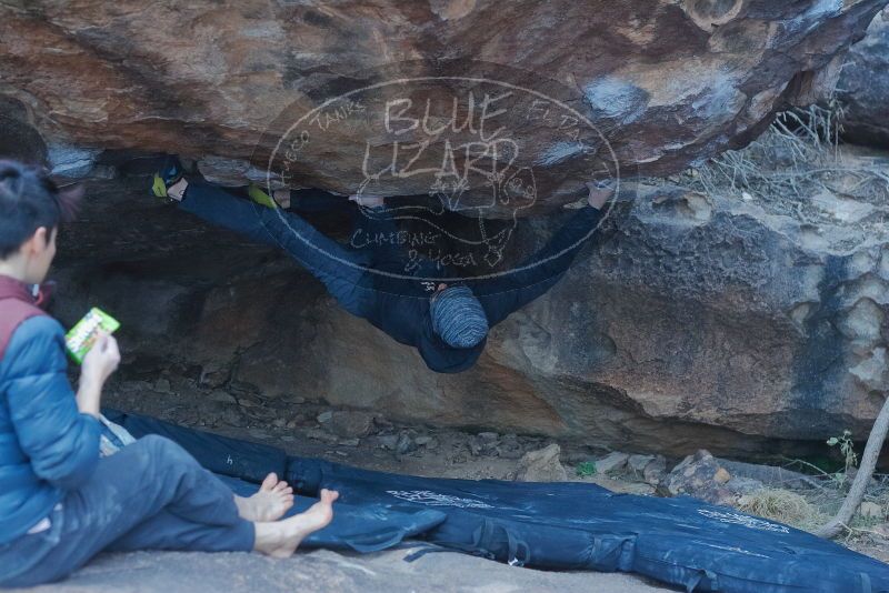 Bouldering in Hueco Tanks on 01/16/2020 with Blue Lizard Climbing and Yoga

Filename: SRM_20200116_1551480.jpg
Aperture: f/3.2
Shutter Speed: 1/250
Body: Canon EOS-1D Mark II
Lens: Canon EF 50mm f/1.8 II