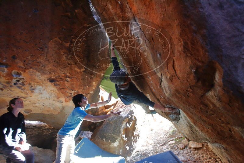 Bouldering in Hueco Tanks on 01/18/2020 with Blue Lizard Climbing and Yoga

Filename: SRM_20200118_1650200.jpg
Aperture: f/3.5
Shutter Speed: 1/250
Body: Canon EOS-1D Mark II
Lens: Canon EF 16-35mm f/2.8 L