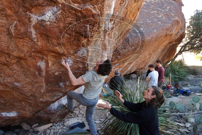 Bouldering in Hueco Tanks on 01/18/2020 with Blue Lizard Climbing and Yoga

Filename: SRM_20200118_1148150.jpg
Aperture: f/5.0
Shutter Speed: 1/250
Body: Canon EOS-1D Mark II
Lens: Canon EF 16-35mm f/2.8 L