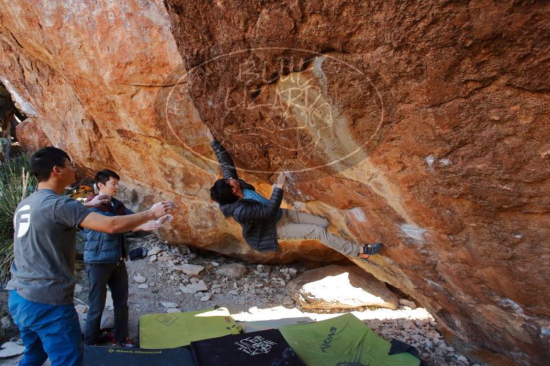 Bouldering in Hueco Tanks on 01/18/2020 with Blue Lizard Climbing and Yoga

Filename: SRM_20200118_1153450.jpg
Aperture: f/5.0
Shutter Speed: 1/250
Body: Canon EOS-1D Mark II
Lens: Canon EF 16-35mm f/2.8 L
