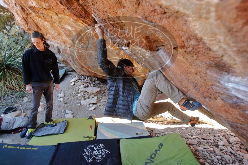 Bouldering in Hueco Tanks on 01/18/2020 with Blue Lizard Climbing and Yoga

Filename: SRM_20200118_1206500.jpg
Aperture: f/3.5
Shutter Speed: 1/250
Body: Canon EOS-1D Mark II
Lens: Canon EF 16-35mm f/2.8 L