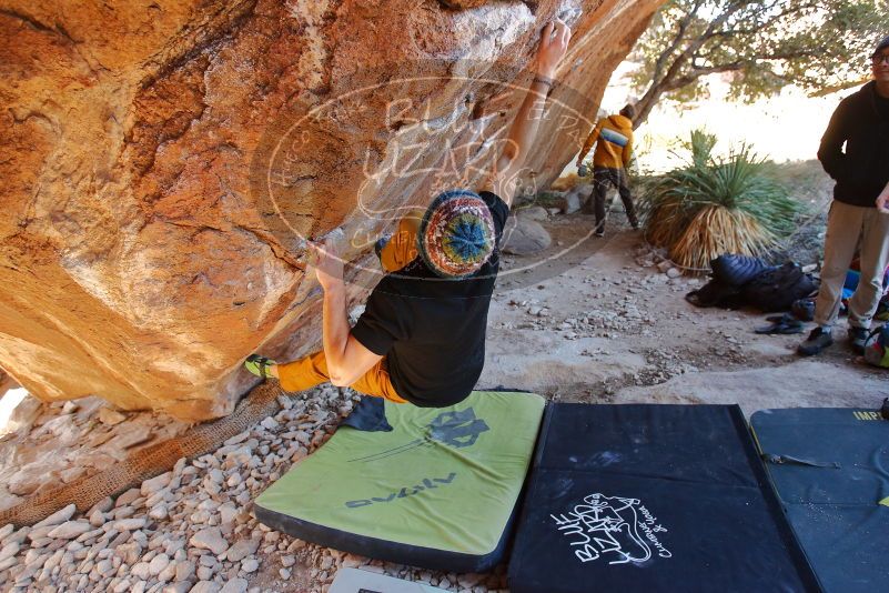 Bouldering in Hueco Tanks on 01/18/2020 with Blue Lizard Climbing and Yoga

Filename: SRM_20200118_1207340.jpg
Aperture: f/3.5
Shutter Speed: 1/250
Body: Canon EOS-1D Mark II
Lens: Canon EF 16-35mm f/2.8 L