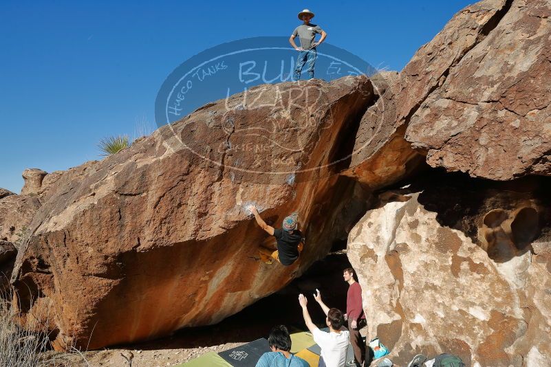 Bouldering in Hueco Tanks on 01/18/2020 with Blue Lizard Climbing and Yoga

Filename: SRM_20200118_1244590.jpg
Aperture: f/8.0
Shutter Speed: 1/250
Body: Canon EOS-1D Mark II
Lens: Canon EF 16-35mm f/2.8 L