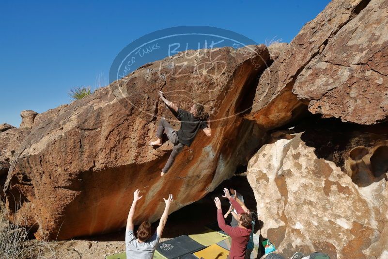 Bouldering in Hueco Tanks on 01/18/2020 with Blue Lizard Climbing and Yoga

Filename: SRM_20200118_1248050.jpg
Aperture: f/8.0
Shutter Speed: 1/250
Body: Canon EOS-1D Mark II
Lens: Canon EF 16-35mm f/2.8 L