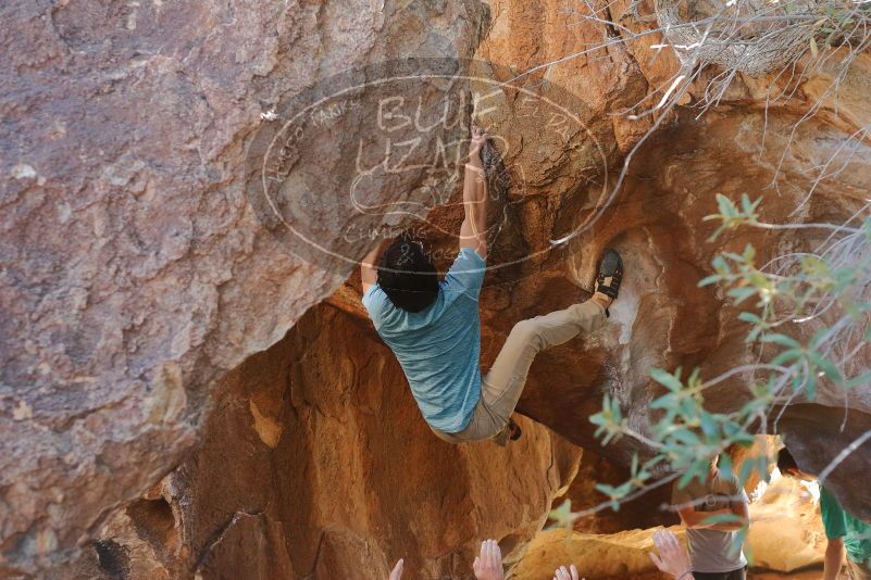 Bouldering in Hueco Tanks on 01/18/2020 with Blue Lizard Climbing and Yoga

Filename: SRM_20200118_1339041.jpg
Aperture: f/3.2
Shutter Speed: 1/400
Body: Canon EOS-1D Mark II
Lens: Canon EF 50mm f/1.8 II