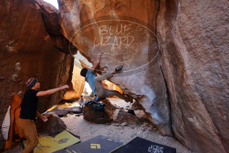 Bouldering in Hueco Tanks on 01/18/2020 with Blue Lizard Climbing and Yoga

Filename: SRM_20200118_1532110.jpg
Aperture: f/3.2
Shutter Speed: 1/250
Body: Canon EOS-1D Mark II
Lens: Canon EF 16-35mm f/2.8 L