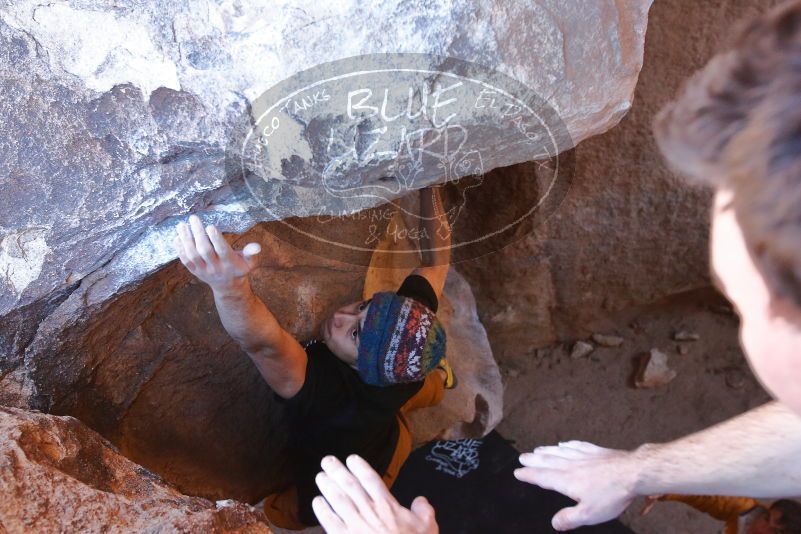 Bouldering in Hueco Tanks on 01/18/2020 with Blue Lizard Climbing and Yoga

Filename: SRM_20200118_1544551.jpg
Aperture: f/4.5
Shutter Speed: 1/250
Body: Canon EOS-1D Mark II
Lens: Canon EF 16-35mm f/2.8 L