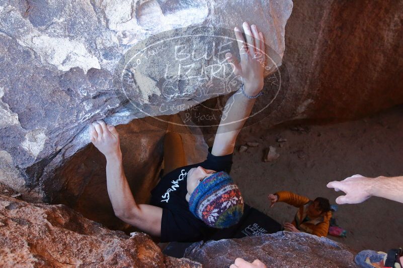 Bouldering in Hueco Tanks on 01/18/2020 with Blue Lizard Climbing and Yoga

Filename: SRM_20200118_1545100.jpg
Aperture: f/5.0
Shutter Speed: 1/250
Body: Canon EOS-1D Mark II
Lens: Canon EF 16-35mm f/2.8 L
