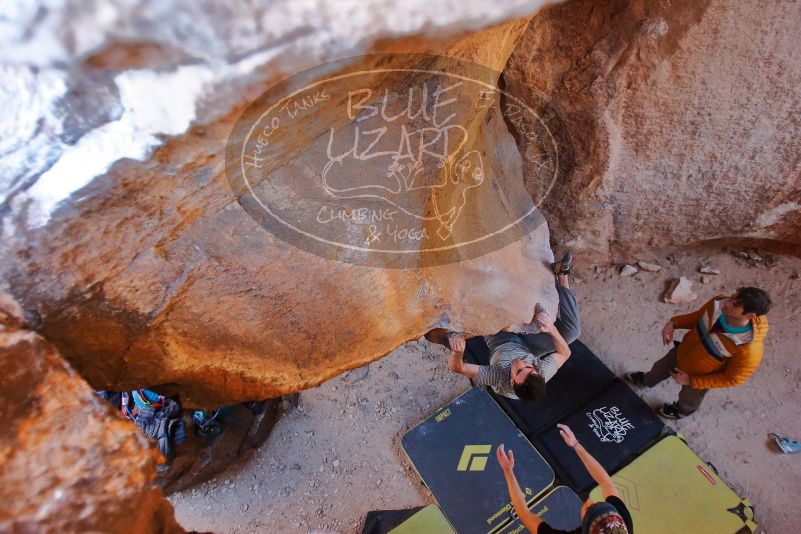 Bouldering in Hueco Tanks on 01/18/2020 with Blue Lizard Climbing and Yoga

Filename: SRM_20200118_1549190.jpg
Aperture: f/3.2
Shutter Speed: 1/250
Body: Canon EOS-1D Mark II
Lens: Canon EF 16-35mm f/2.8 L