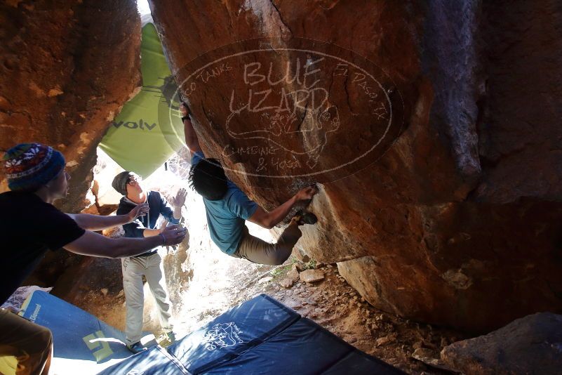 Bouldering in Hueco Tanks on 01/18/2020 with Blue Lizard Climbing and Yoga

Filename: SRM_20200118_1636131.jpg
Aperture: f/4.0
Shutter Speed: 1/250
Body: Canon EOS-1D Mark II
Lens: Canon EF 16-35mm f/2.8 L