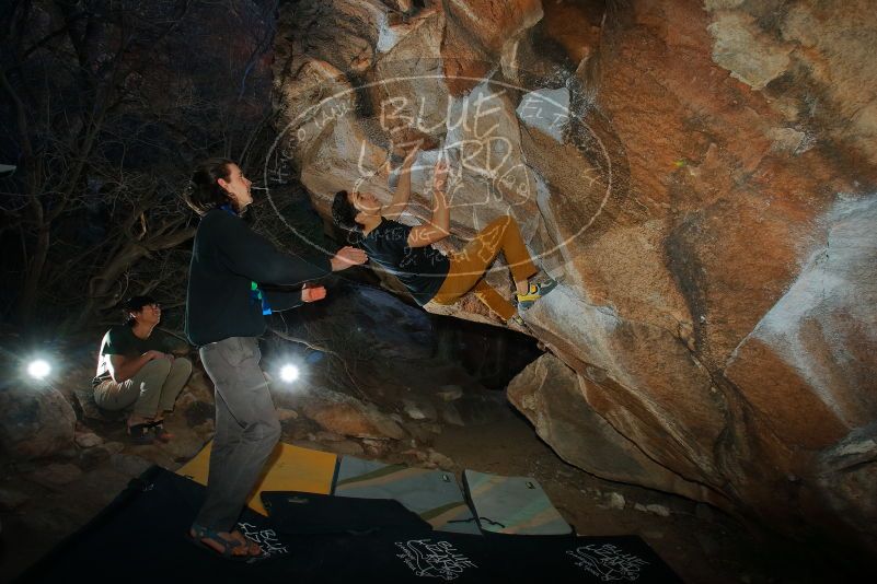 Bouldering in Hueco Tanks on 01/19/2020 with Blue Lizard Climbing and Yoga

Filename: SRM_20200119_1120390.jpg
Aperture: f/8.0
Shutter Speed: 1/250
Body: Canon EOS-1D Mark II
Lens: Canon EF 16-35mm f/2.8 L