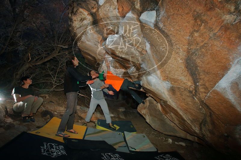 Bouldering in Hueco Tanks on 01/19/2020 with Blue Lizard Climbing and Yoga

Filename: SRM_20200119_1122450.jpg
Aperture: f/7.1
Shutter Speed: 1/250
Body: Canon EOS-1D Mark II
Lens: Canon EF 16-35mm f/2.8 L