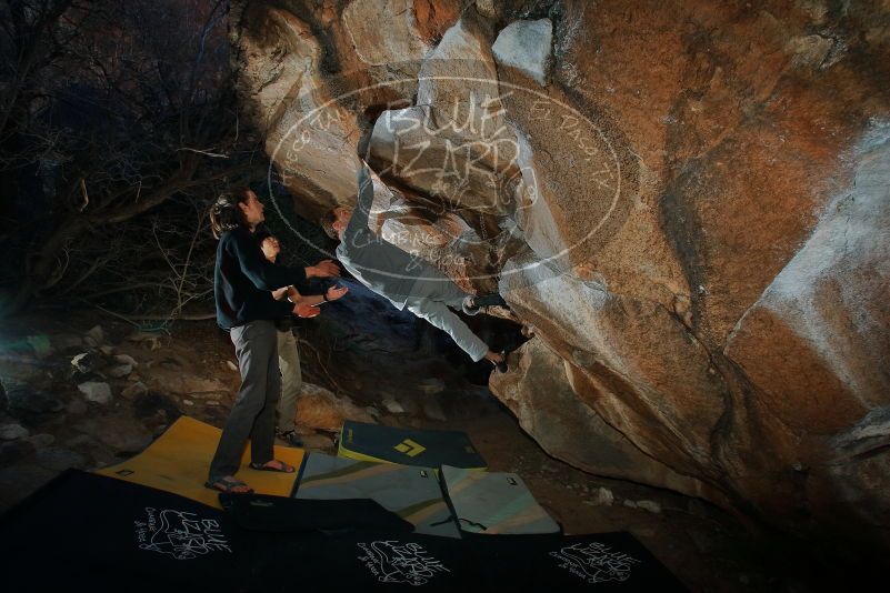 Bouldering in Hueco Tanks on 01/19/2020 with Blue Lizard Climbing and Yoga

Filename: SRM_20200119_1123310.jpg
Aperture: f/7.1
Shutter Speed: 1/250
Body: Canon EOS-1D Mark II
Lens: Canon EF 16-35mm f/2.8 L