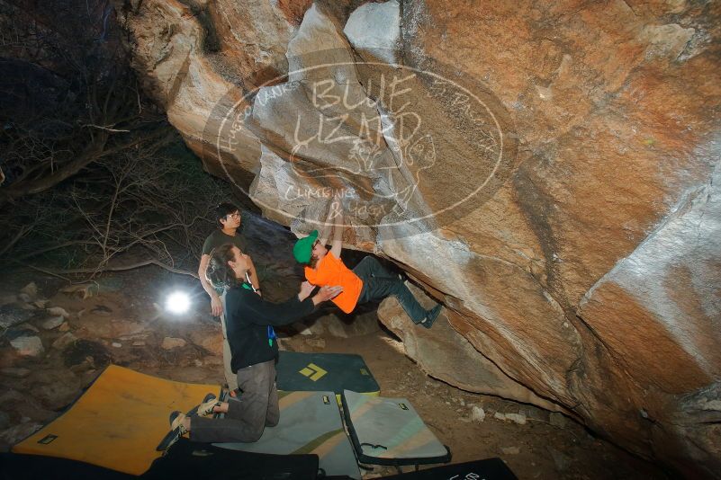 Bouldering in Hueco Tanks on 01/19/2020 with Blue Lizard Climbing and Yoga

Filename: SRM_20200119_1134000.jpg
Aperture: f/7.1
Shutter Speed: 1/250
Body: Canon EOS-1D Mark II
Lens: Canon EF 16-35mm f/2.8 L