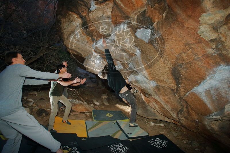Bouldering in Hueco Tanks on 01/19/2020 with Blue Lizard Climbing and Yoga

Filename: SRM_20200119_1136380.jpg
Aperture: f/7.1
Shutter Speed: 1/250
Body: Canon EOS-1D Mark II
Lens: Canon EF 16-35mm f/2.8 L