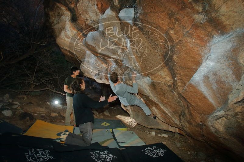 Bouldering in Hueco Tanks on 01/19/2020 with Blue Lizard Climbing and Yoga

Filename: SRM_20200119_1137430.jpg
Aperture: f/8.0
Shutter Speed: 1/250
Body: Canon EOS-1D Mark II
Lens: Canon EF 16-35mm f/2.8 L
